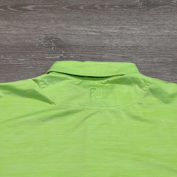FootJoy Polo Shirt Large Green Outdoor‎ Performance Golf Adult Golfer Preppy - Picture 7 of 10
